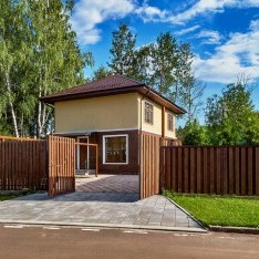 Ворота во двор дома кп Арт Вилладж